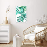 Tropical Botanicals by Laurie Duncan Large Green Framed Canvas Wall Art