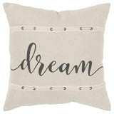 Dream Script Square Pillow