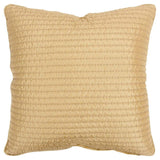 Solid 100% Polyester Dusty Gold Polyfilled Pillow