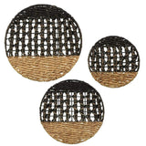 Ollie Water Hyacinth Set of 3 Wall Décor