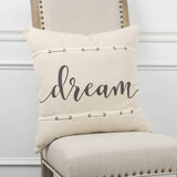 Dream Script Square Pillow