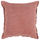 Solid Rust 100% Cotton Polyfilled Pillow