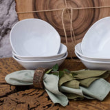 RYO 6 Piece White Dinner Soup Bowl Set