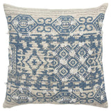 Geometric Southwest Pattern Cotton Blue Pillow Cover