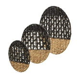 Ollie Water Hyacinth Set of 3 Wall Décor