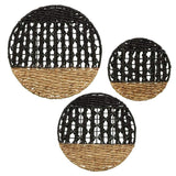 Ollie Water Hyacinth Set of 3 Wall Décor