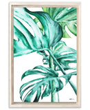 Tropical Botanicals by Laurie Duncan Large Green Framed Canvas Wall Art