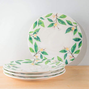 Pier 1 Lemon Tree Dinner Plates, Set of 4